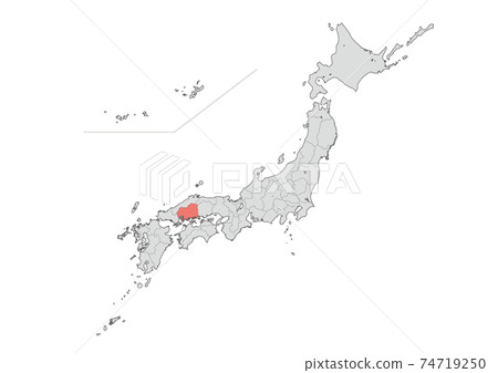 Map of Japan Map of Japan 74719250