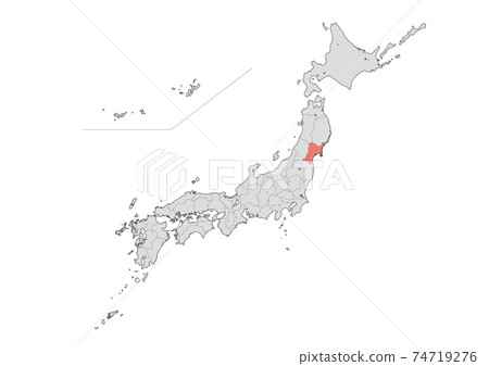 日本地圖 74719276