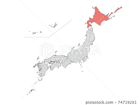 Map of Japan  74719281