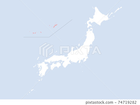 Map of Japan  74719282