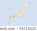 日本地圖 74719325