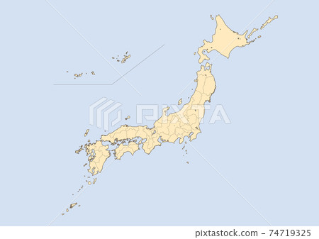 Map of Japan  74719325