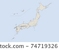 日本地圖 74719326