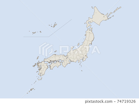 Map of Japan  74719326