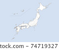 日本地圖 74719327