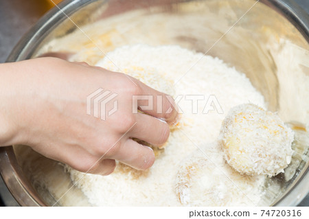Handmade croquette Handmade croquette 74720316