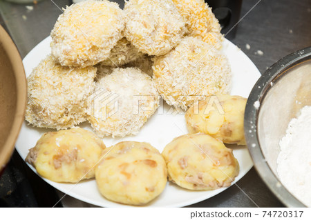 Handmade croquette 74720317