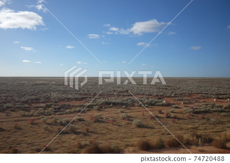 Transcontinental Australian Railroad Indian Pacific Nullarbor Plain Transcontinental Australian Railroad Indian Pacific Nullarbor Plain 74720488