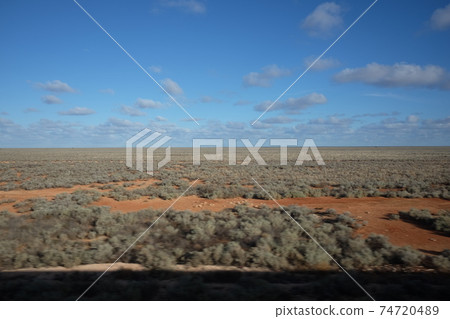 Transcontinental Australian Railroad Indian Pacific Nullarbor Plain Transcontinental Australian Railroad Indian Pacific Nullarbor Plain 74720489