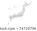 日本地圖 74720796
