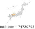 日本地圖 74720798