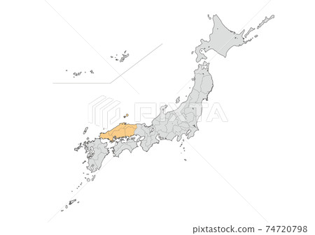 Map of Japan  74720798