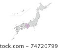 日本地圖 74720799