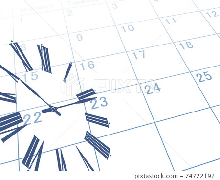 Clock calendar business background business image Clock calendar business background business image 74722192