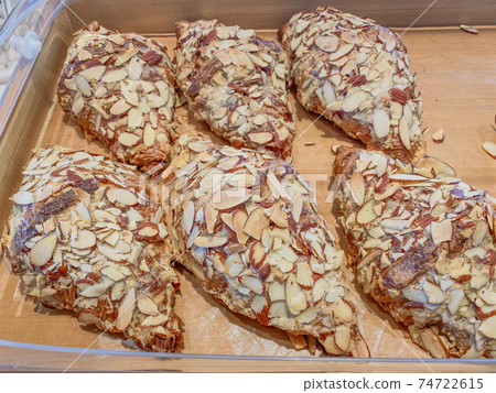 Almond croissants 74722615