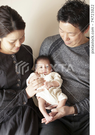與嬰兒的全家福 74723822