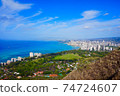 從夏威夷鑽石頭頂的視圖 74724607