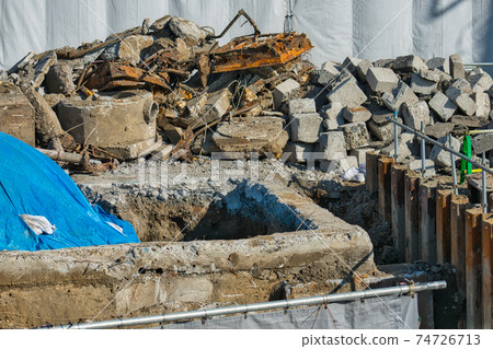 Underground objects at construction sites 74726713