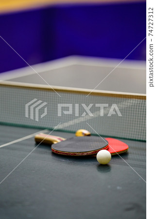 Table tennis table and racket Table tennis table and racket 74727312