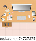 Computer, keyboard, mouse, desk lamp, camera, notebook, tablet, phone 74727875