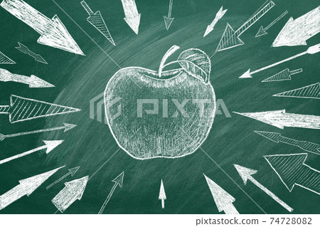 Arrows and apple 74728082