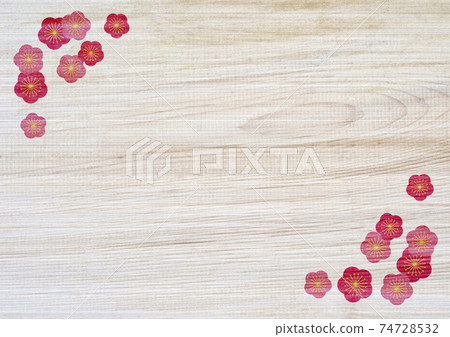 Plum blossom Shiraki wood grain 74728532