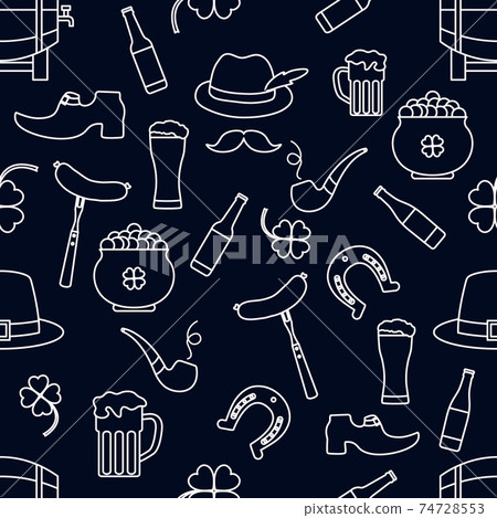 Vector Pattern St. Patrick's Day Ireland Irish 74728553