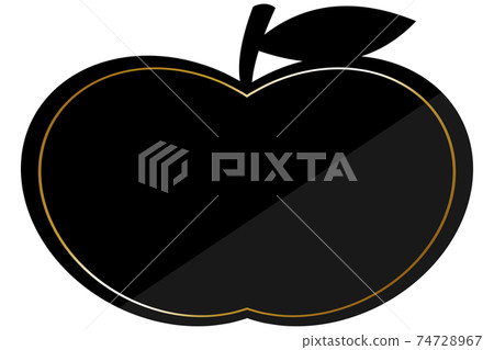 Apple frame black & gold horizontal position 74728967