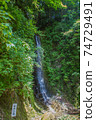 Scenery of Konjin Waterfall in summer 74729491