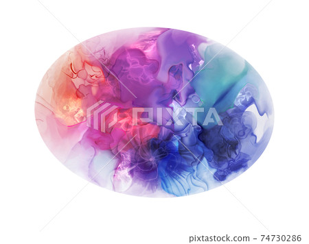 酒精墨水藝術風格的插圖白色蛋白石 酒精墨水藝術風格的插圖白色蛋白石 74730286