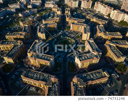 International City in Dubai, United Arab Emirates aerial view 74731246