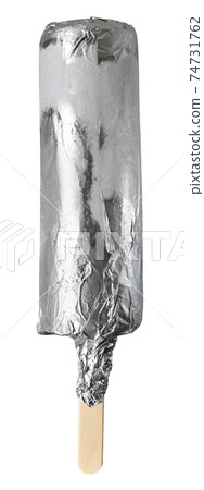 Ice cream on sticks in phalgated packaging isolated Ice cream on sticks in phalgated packaging isolated 74731762