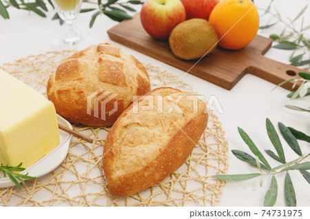 Meals: Bread and butter table Meals: Bread and butter table 74731975