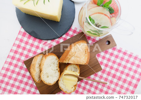 Meals: Baguette and butter breakfast Meals: Baguette and butter breakfast 74732017