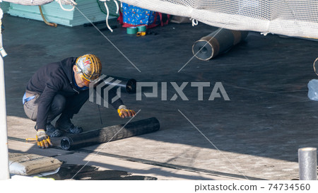 瀝青防水工程瀝青屋面鋪設 瀝青防水工程瀝青屋面鋪設 74734560
