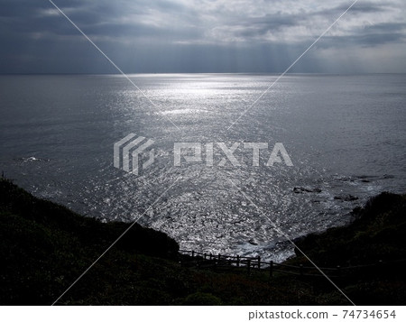神奈川縣城鹿島公園南側的太平洋風景 74734654