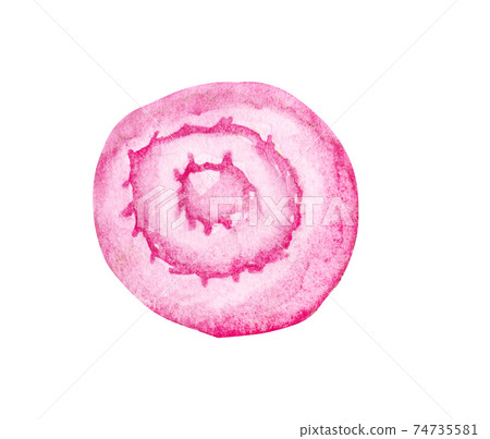 Watercolor bath towel. Single roled towel Watercolor bath towel. Single roled towel 74735581