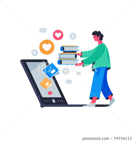 Books In Gadget Composition 74736213