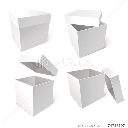 Collection of blank boxes, vector illustration Collection of blank boxes, vector illustration 74737197