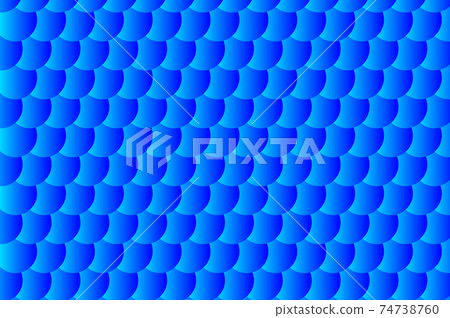 Fish scale pattern, Simple circular background - blue - vector circle pattern Fish scale pattern, Simple circular background - blue - vector circle pattern 74738760