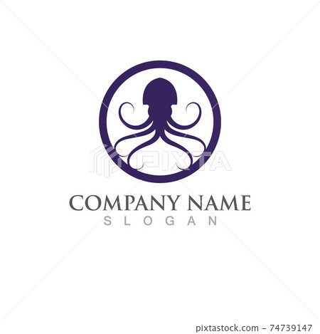 octopus animal logo and symbol icon vector image octopus animal logo and symbol icon vector image 74739147