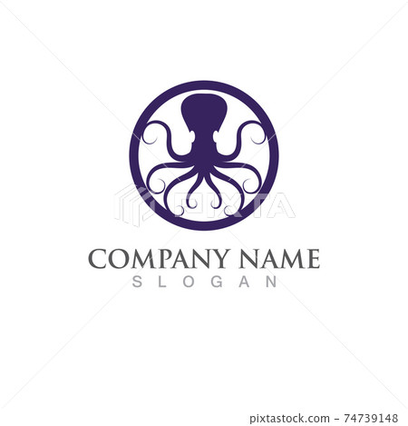 octopus animal logo and symbol icon vector image octopus animal logo and symbol icon vector image 74739148