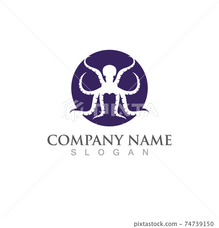 octopus animal logo and symbol icon vector image octopus animal logo and symbol icon vector image 74739150