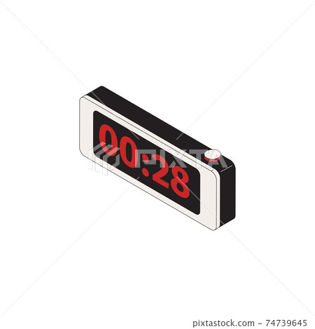 Digital Alarm Clock Composition 74739645