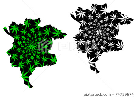 Msila Province (Provinces of Algeria, Peoples Democratic Republic of Algeria) map is designed cannabis leaf green and black, Msila (M'sila or MSila) map made of marijuana (marihuana,THC) foliage.... Msila Province (Provinces of Algeria, Peoples Democratic Republic of Algeria) map is designed cannabis leaf green and black, Msila (M'sila or MSila) map made of marijuana (marihuana,THC) foliage.... 74739674