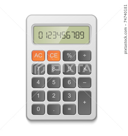 Calculator Realistic Icon-插圖素材[74740181] - PIXTA圖庫