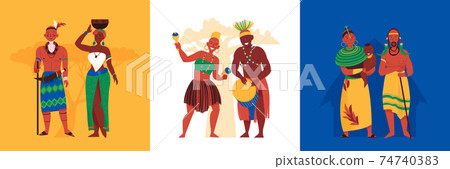 African People Design Concept 74740383