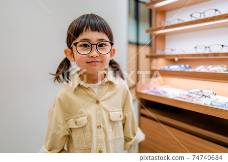 Girls wearing glasses Girls wearing glasses 74740684