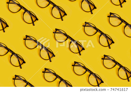 Hipster Glasses Pattern Photo 74741817