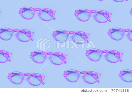 Pink Glasses Pattern Illustration 74741818